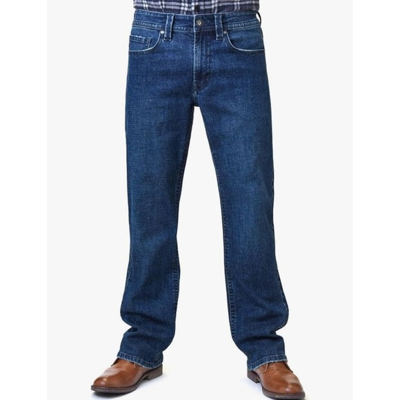 TK Axel Jeans Slim Bootcut Stretch Dark Wash Mens 40x30‎ Stretch Comfort Denim - Picture 1 of 4